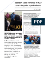 Documento A4 Portada Periódico Noticias Cultural Clásico Blanco y Negro