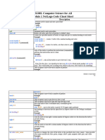 Module 1 Code Cheat Sheet