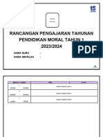 RPT Moral Tahun 1 2023-2024 by Cikgu Gorgeous