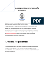 12 Astuces Pour Devenir Un Pro de La Recherche