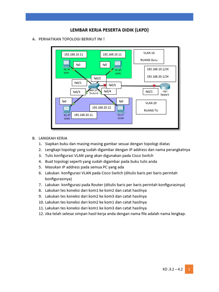 Panduan Konfigurasi VLAN Cisco Switch | PDF