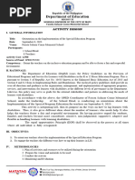 SNED Program Implementation Guide | PDF | Individualized Education Program