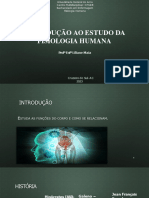 Introdução Ao Estudo Da Fisiologia Humana