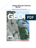 Geol 2nd Edition Wicander Solutions Manual