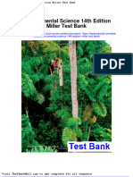 Environmental Science 14th Edition Miller Test Bank