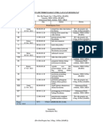 Jadwal Tentatif Perkuliahan Etika Layanan Kesehatan