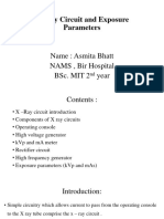 X Ray Circuit and Exposure Parameters