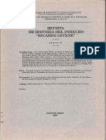 Revista Historia Del Derecho - Levene