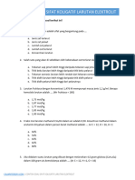 Soal Sifat Koligatif Larutan Elektrolit