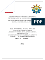 Informe de Practica Prueba de Comparacion