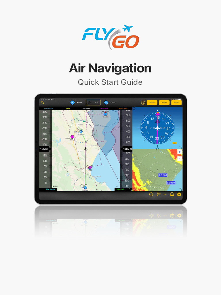 FlyGo Air Navigation Quickstart PDF Instrument Flight Rules Airport