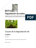 Degradación de Suelos