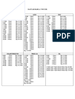 Daftar Harga Voucer