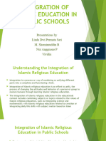 Integration of Islamic Education in Public Schools