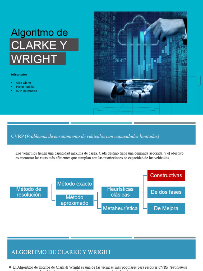 Algoritmo Clarke y Wright PDF Algoritmos Ciencias de la Computación