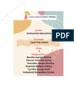 Sesiones de Aprendizaje de Evaluación Educativa