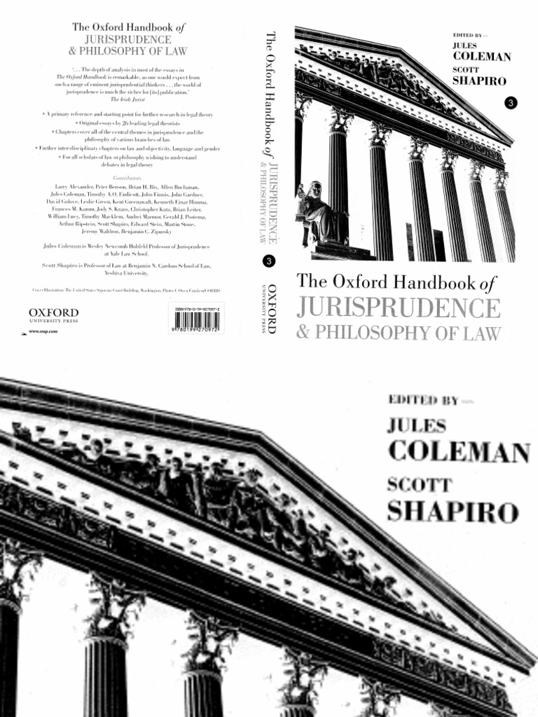 Jules coleman scott shapiro the oxford handbook of jurisprudence and