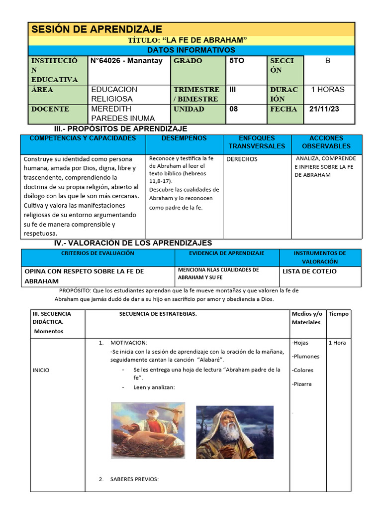 La Fe de Abraham | Descargar gratis PDF | Abrahán | Aprendizaje