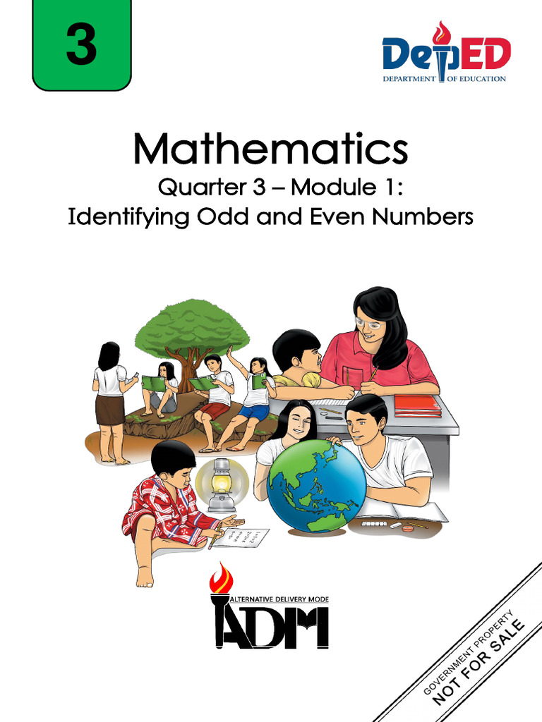 Math3 - Q3 - Module1 - Identifying Odd and Even Numb | PDF | Learning ...