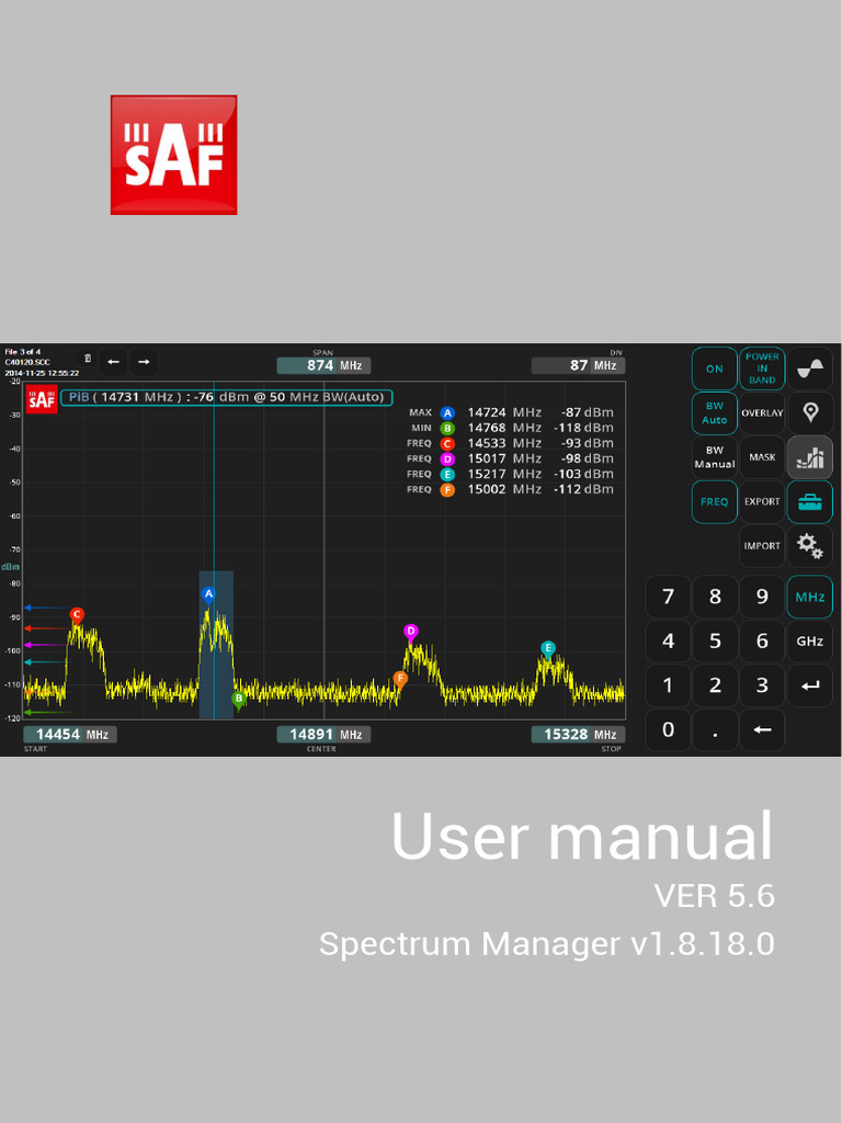 Spectrum Manager UM EN V 5 6 SM v18180 | PDF | Window (Computing ...