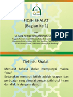 Fiqih Shalat Bagian Kesatu