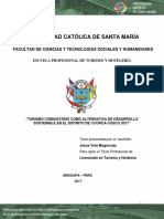 Universidad Católica de Santa María: Facultad de Ciencias Y Tecnologías Sociales Y Humanidades