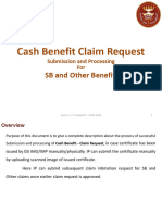 Cash Benefit Claim Request: SB and Other Benefits