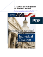 Individual Taxation 2013 7th Edition Pratt Solutions Manual