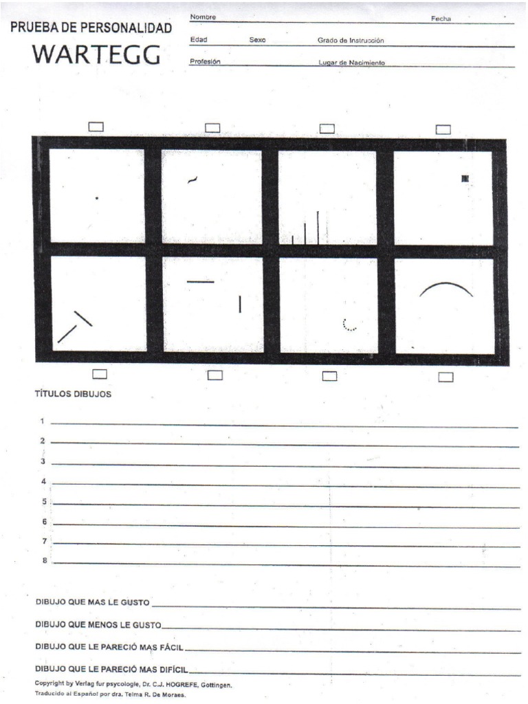 Interpretacion Test Wartegg 8 Campos Pdf