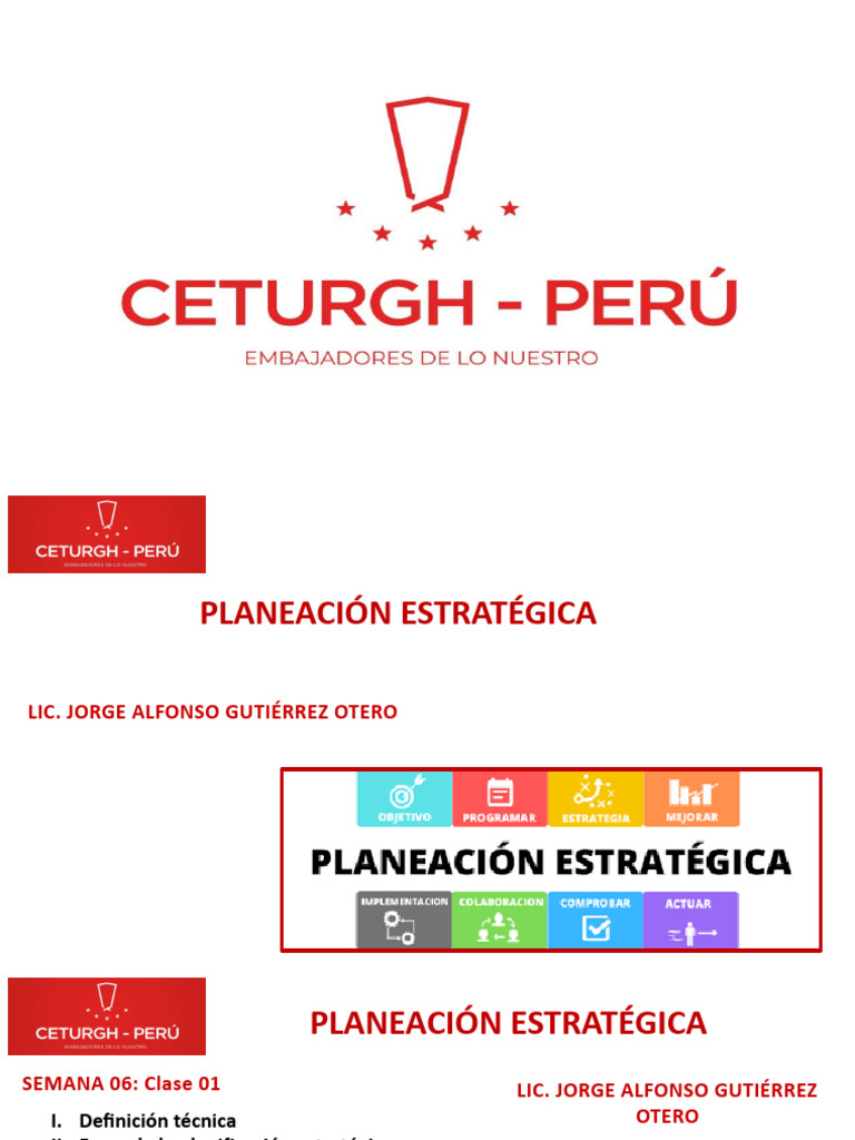 Planeamiento Estrategico Pdf Planificación Estratégica Planificación