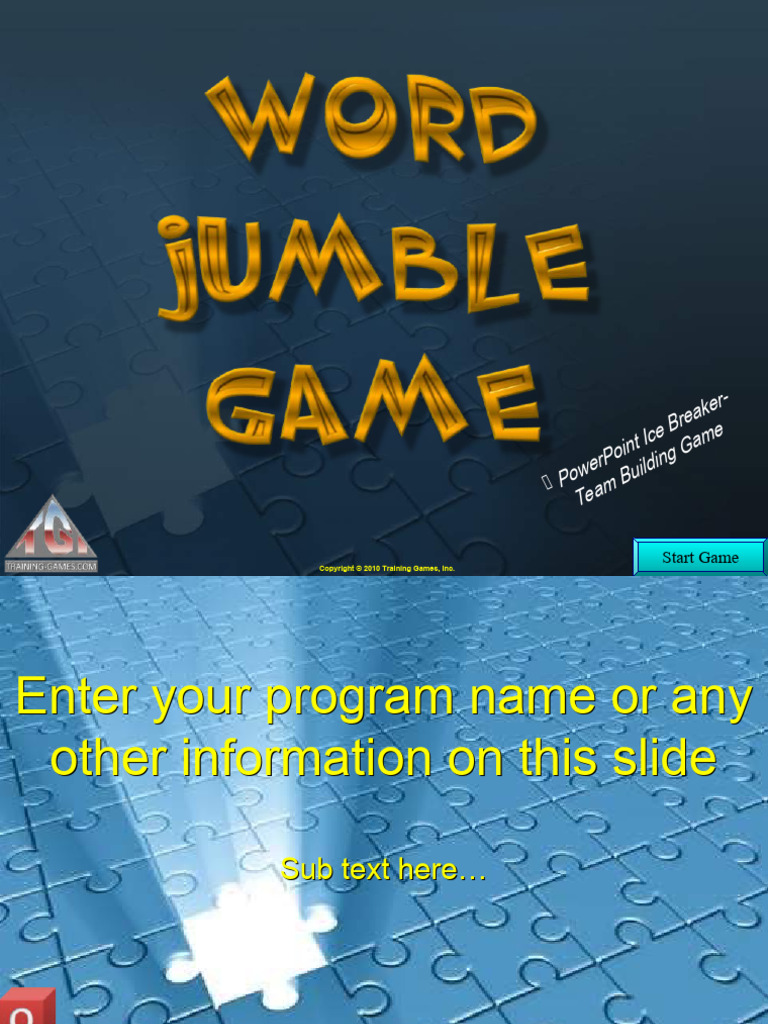 IB TBWordJumbleGame | PDF