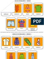 03 Tarjetas Vocabulario Ropa de Verano