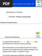 Introduction To Database