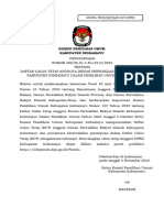 Pengumuman DCT KPU Kabupaten Indramayu