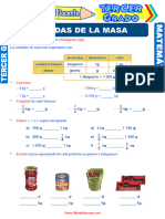 Ejercicios de Medidas de Masa para Tercer Grado de Primaria