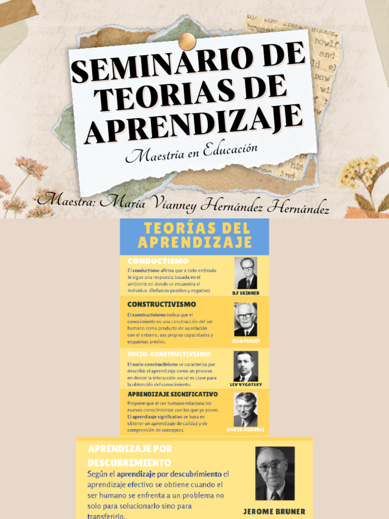 Seminario de Teorias de Aprendizaje | PDF | Aprendizaje | Enseñando