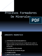 Procesos Formadores de Minerales