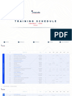 Training Schedule 2022 Smt1