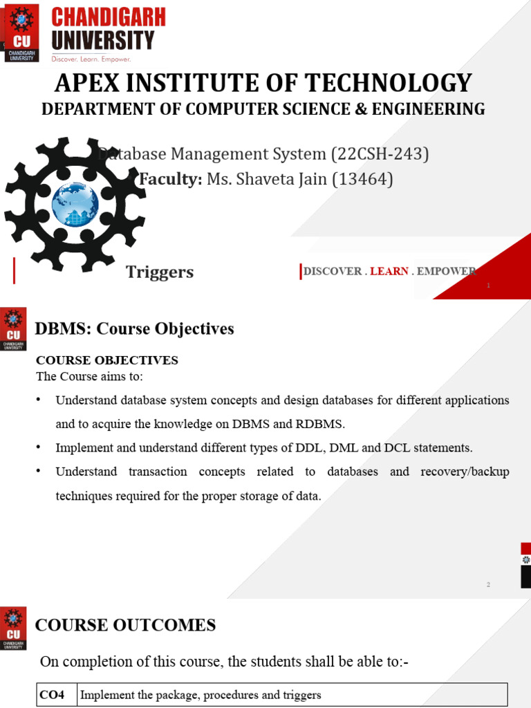 Understanding Database Triggers in Oracle | PDF | Pl/Sql | Computing