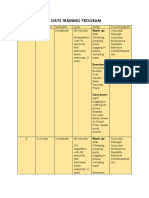 Sample 5 Days Training Program