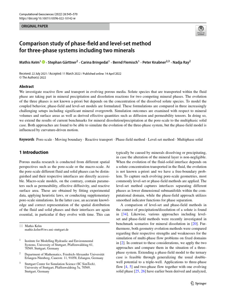 Comparison of Phase Field and Level Set For Three Phase Flow PDF