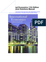 International Economics 11th Edition Salvatore Solutions Manual