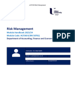 Acf 360 Risk Management Module Course Plan 2122