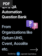 QA Automation Question Bank