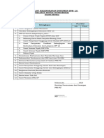 Checklist Kelengkapan Dokumen SPM