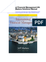 International Financial Management 8th Edition Madura Solutions Manual