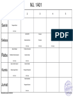 Jadwal Per Kelas Manajemen