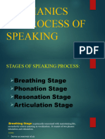 MECHANICS and PROCESS OF SPEAKING