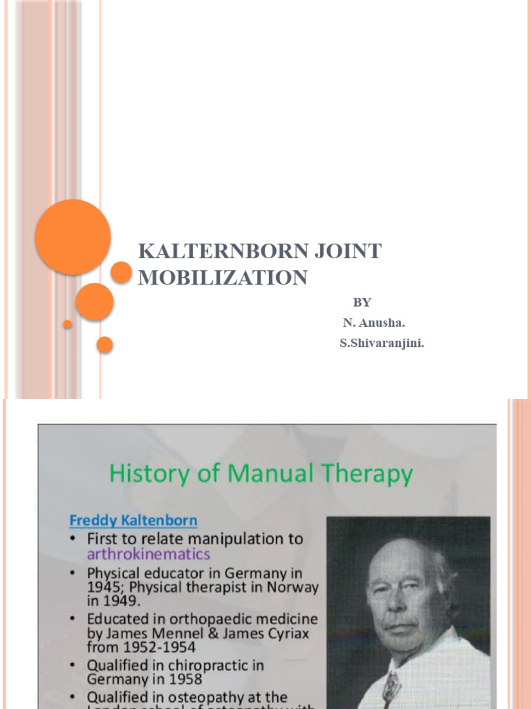Kalternborn Joint Mobilization-3 | PDF | Joint | Rotation