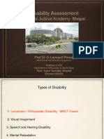 National Judicial Academy-Bhopal: Disability Assessment